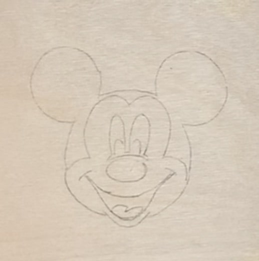 Mickey Mouse Drawn Image